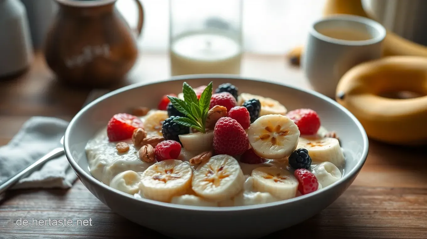 Mein Lieblings-Hirsebrei: Gesundes Frühstück mit Früchten und Nüssen Hirsebrei mit Früchten und Nüssen - Der gesunde Frühstückstraum!