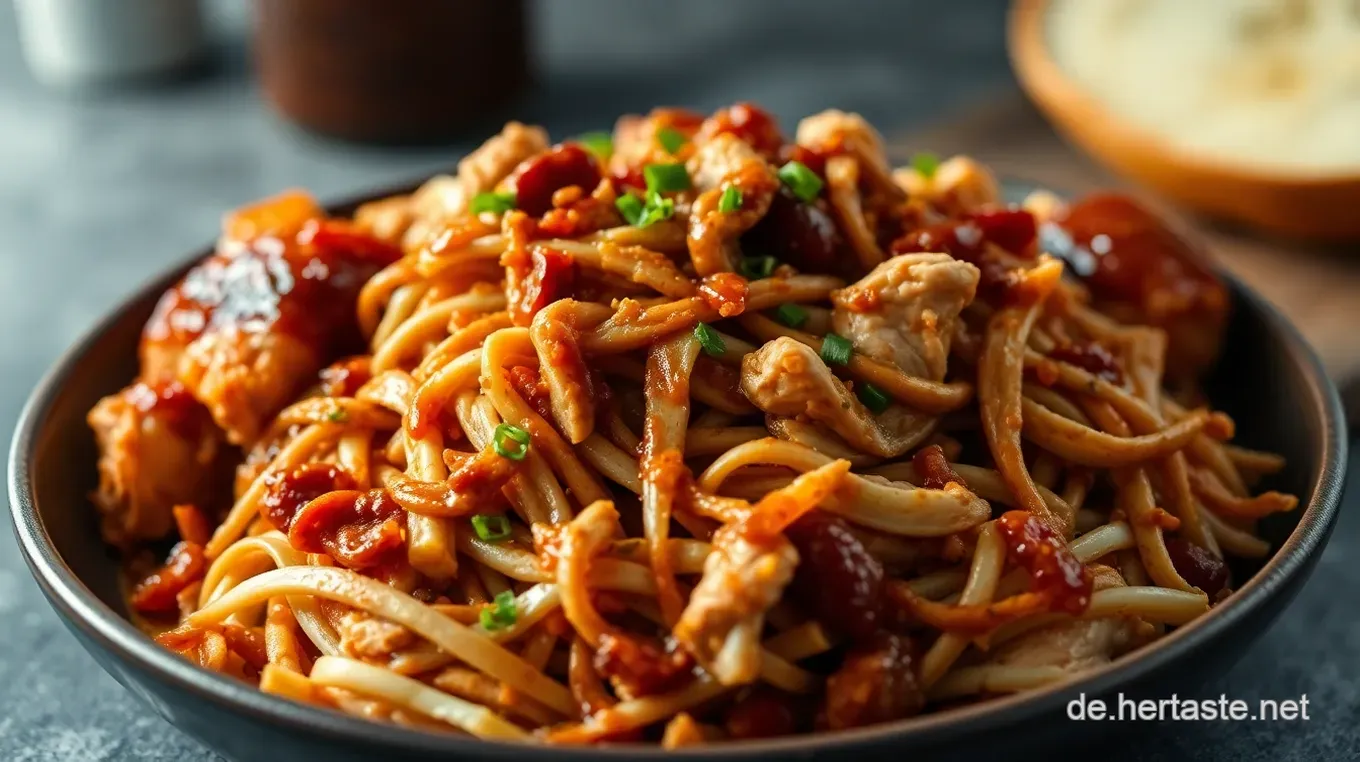 Saftiges Pulled Chicken: Mein Geheimrezept für perfektes BBQ Saftiges Pulled Chicken – Zart und Würzig!