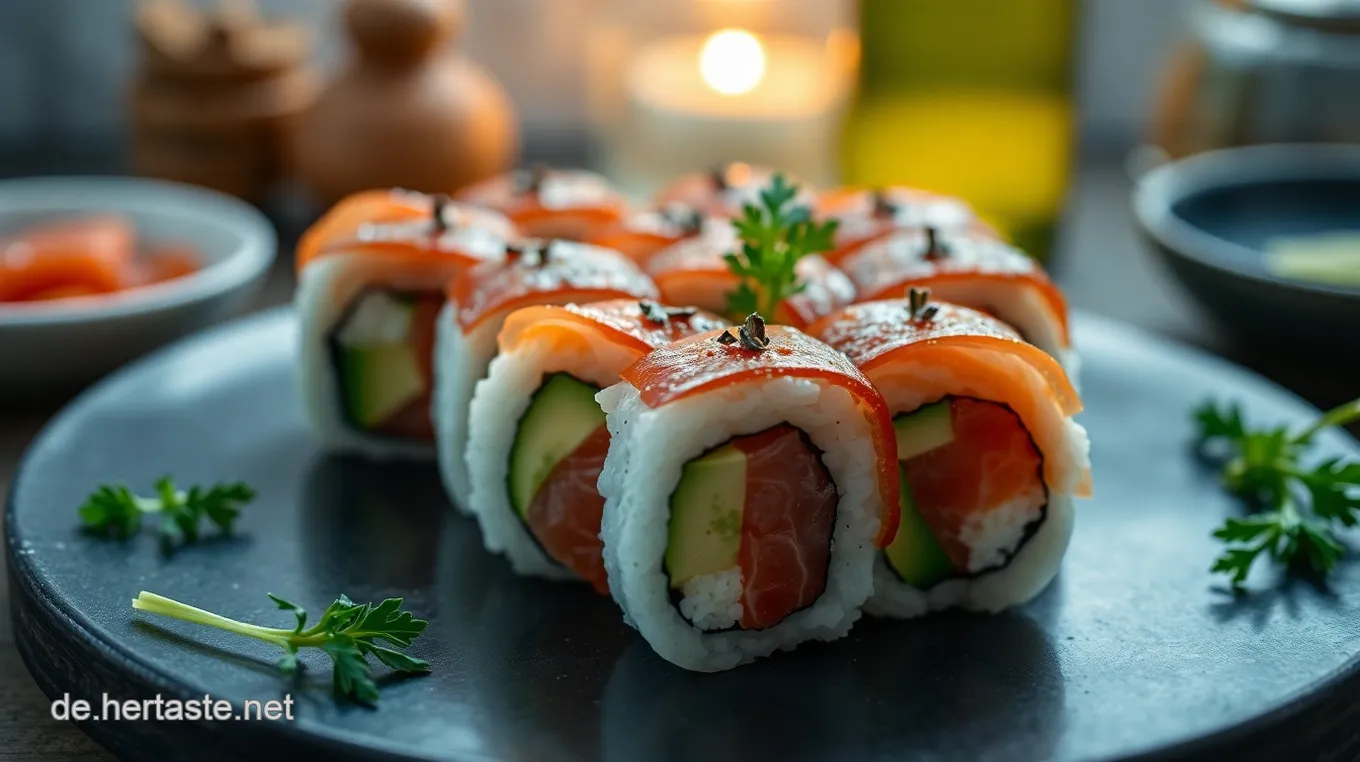 Köstliche Sake Maki: Mein Geheimrezept für Lachs-Maki-Rollen Sake Maki: Köstliche Lachs-Maki-Rollen