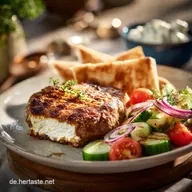 Bifteki gef&uuml;llt mit Schafsk&auml;se Saftiges Griechisches Soulfood vom Grill