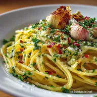 Spaghetti mit Knoblauch und &Ouml;l Das 15MinutenAglioOlioRezept