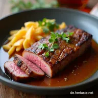 Zart W&uuml;rzig BourbonGeschmortes Rindfleisch Rezept