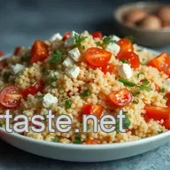 Leckerer Couscous-Salat mit frischem Gem&uuml;se &ndash; Ideal f&uuml;r Grillpartys!