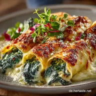 Cremige Cannelloni mit Spinat und Ricotta Das beste AuflaufRezept