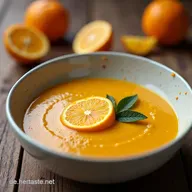K&uuml;rbiscremesuppe mit Orangensaft Rezept f&uuml;r sonnige Herbstk&uuml;che