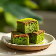 Matcha Rezepte: Wei&szlig;e Schokolade Brownies