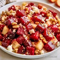 Rote Bete Salat mit Apfel und Feta