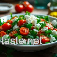 Frischer Rucola-Salat mit ger&ouml;steten Kirschtomaten - Ein Genuss f&uuml;r jeden Tag