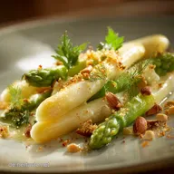 Gebratener Gr&uuml;ner Spargel: Knackig, schnell und unwiderstehlich mit Nussbutter.