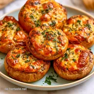 Gef&uuml;llte Champignons aus dem Airfryer