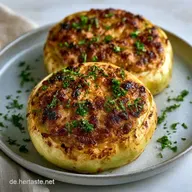 Gef&uuml;llte Kohlrabi mit Hackfleisch f&uuml;r 4