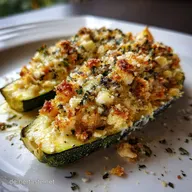 Gef&uuml;llte Zucchini Vegetarisch: Ofengericht in 40 Minuten