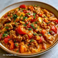 Gesundes HackfleischCurry mit Kokosmilch