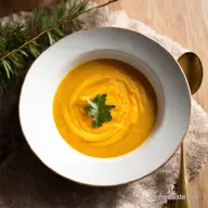 Cremige Suppe mit Butterk&uuml;rbis Mein Goldener Herbsttraum