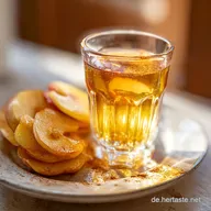 Bratapfel-Lik&ouml;r mit Zimt und &Auml;pfeln