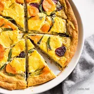 Vegetarischer Flammkuchen Mein HerbstRezept mit K&uuml;rbis Ziegenk&auml;se
