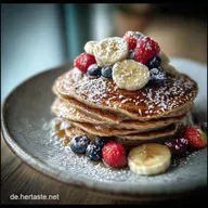 Herzhafte Pfannkuchen: Einfaches Rezept mit Schinken & K&auml;se