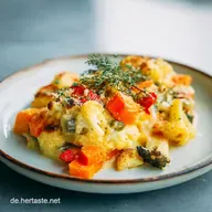 Rezept Hirse-Gem&uuml;se-Auflauf mit K&auml;sekruste