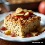 Baked Oats mit Quark High Protein Baked Oatmeal ApfelZimtTraum