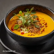 Cremige K&uuml;rbissuppe mit Hokkaido Das einfache HerbstRezept