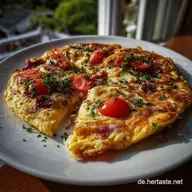 Low Carb Keto PizzaOmelett einfach schnell: In 15 Min. fertig
