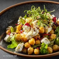 KichererbsenSalat mit Feta Schnell s&auml;ttigend und unwiderstehlich cremig