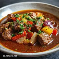 Klassisches Rindergulasch: Traditionell im Br&auml;ter
