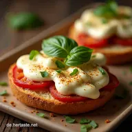 KnoblauchMozzarella Brot Super lecker PartyRezept zum Reinlegen