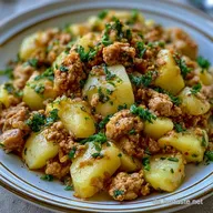 Kohlrabi Hackfleisch Auflauf: Cremig