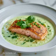 Kohlrabi Suppe mit Lachs in 35 Minuten