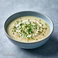 Kohlrabisuppe Mit Sahne mit Kartoffeln