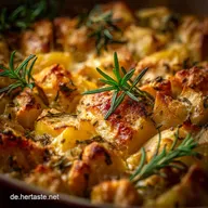 K&uuml;rbisKartoffelH&auml;hnchen aus dem Ofen: Knusprig, saftig einfach.