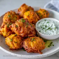K&uuml;rbis Kartoffelpuffer Dip: Knusprige Herbst-Puffer Rezept