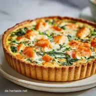 Lachs-Quiche Mit Spinat F&uuml;r 8 Portionen