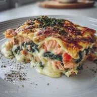 Lachs-Spinat-Lasagne: Cremige Version in 50 Minuten