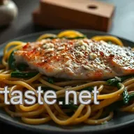 Lachsfilet auf Spinatnudeln &ndash; Ein schnelles & gesundes Gericht