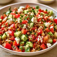 Linsensalat mit Feta in 30 Minuten