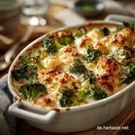 Low Carb Brokkoli mit K&auml;se &uuml;berbacken Cremiges Gratin in 40 Minuten