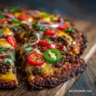 Low Carb CheeseburgerPizza: Das beste Fathead-Rezept f&uuml;r Low Carb Abendessen