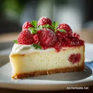 Low Carb K&auml;sesahnetorte mit Erdbeeren: Die cremige Keto Torte.