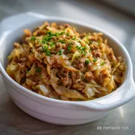 Low Carb One Pot Wei&szlig;kohl mit Haschee: Deftig Einfach