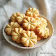 Marzipan Spritzgeb&auml;ck: M&uuml;rbe Marzipanbl&uuml;ten