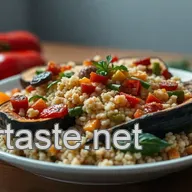K&ouml;stliche auberginen vegetarisch gef&uuml;llt: Mediterrane Tr&auml;ume mit Quinoa