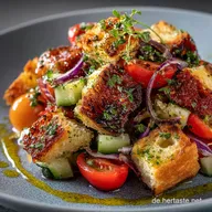 Herzhafter Mediterraner Brotsalat Das beste Panzanella Rezept f&uuml;r den Sommer