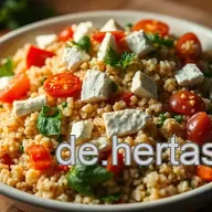 Leckere quinoa rezepte: Mein Mediterraner Quinoa-Salat mit Feta
