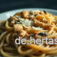 Einfaches Rezept f&uuml;r Nudeln mit Brokkoli in cremiger Knoblauch-K&auml;se-Sauce