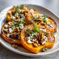 Ofenk&uuml;rbis mit Feta und Waln&uuml;ssen