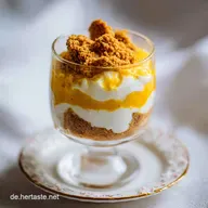Orangen Cheesecake im Glas mit Spekulatius