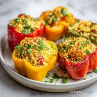 Gef&uuml;llte Paprika mit Couscous &ndash; f&uuml;r 2