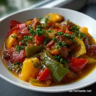 Gesunder PaprikaEintopf mit Mettenden Low Carb: Herzhaft